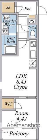 AVENIR-S 立川(1LDK/1階)の間取り写真