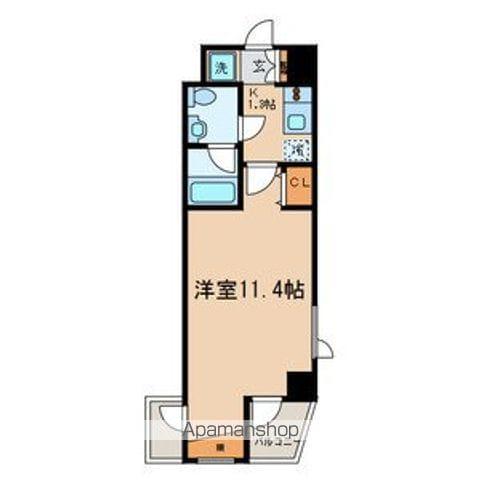 シェ・ルイ(1K/3階)の間取り写真