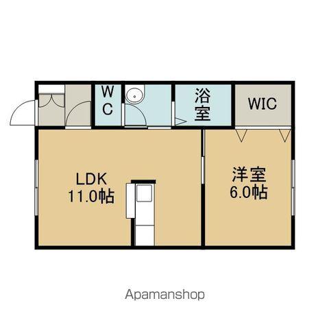 MKハイツ(1LDK/1階)の間取り写真