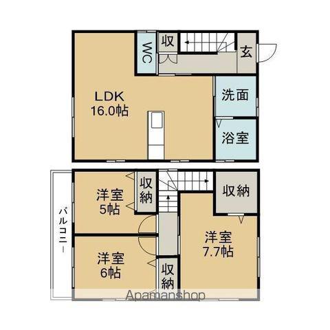 愛知環状鉄道 高蔵寺駅 徒歩32分 2階建 築8年(3LDK)の間取り写真