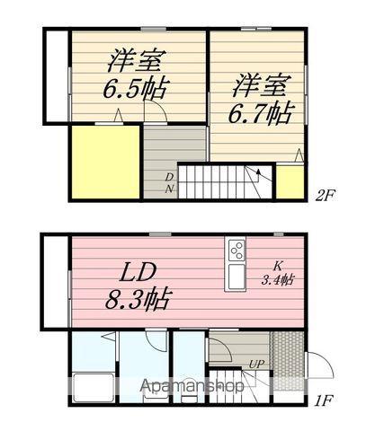 チャオⅡ(2LDK)の間取り写真
