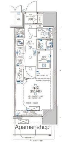ディアレイシャス浅間町III(1K/10階)の間取り写真