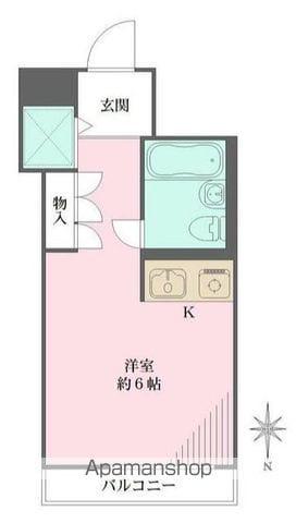 藤和ハイタウン新宿(ワンルーム/8階)の間取り写真