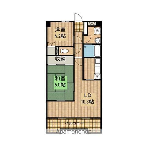エスト加賀野(2LDK/5階)の間取り写真