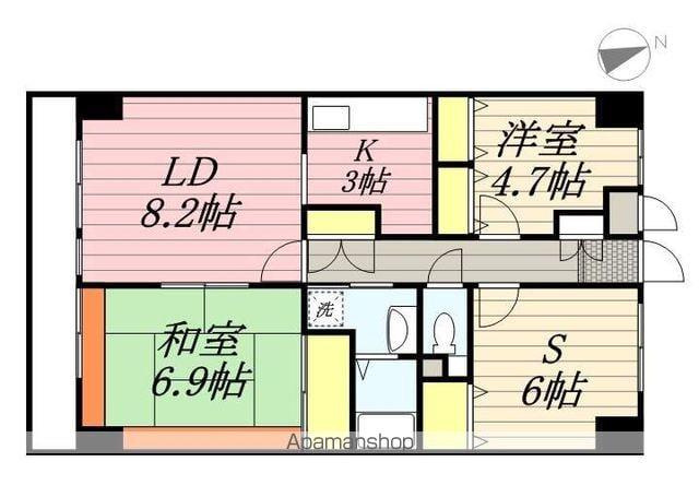 セザンつくし野(3LDK/2階)の間取り写真