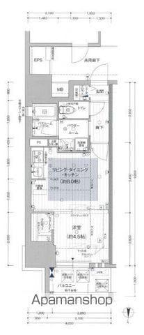 プレサンスロジェ丸の内PRIME CASA(1LDK/12階)の間取り写真