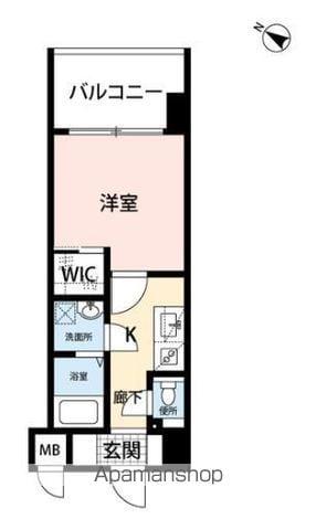 サヴォイ ル・プルミエ パリエ(1K/5階)の間取り写真