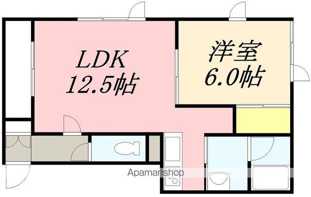 シェルメゾンダイチ(1LDK/2階)の間取り写真