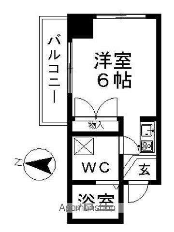 ドール丸の内(ワンルーム/3階)の間取り写真