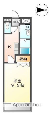 アイディール・Y(1K/1階)の間取り写真