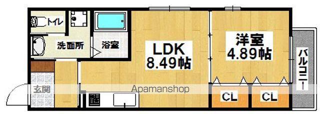 ロイヤルレジデンス住吉沢之町PART1(1LDK/2階)の間取り写真