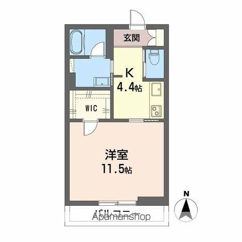 シャーメゾン セルディーナ(1K/2階)の間取り写真