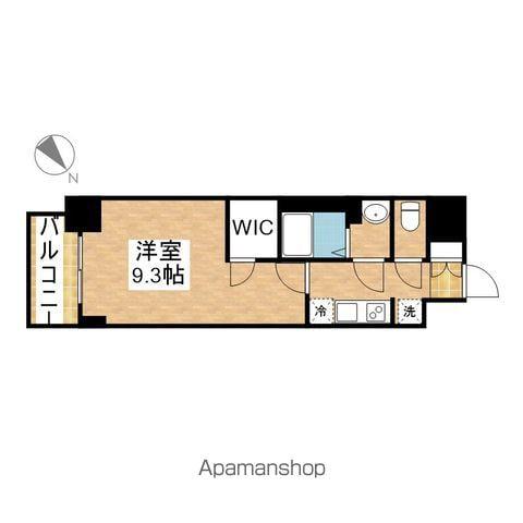 プレサンスTHE高岳(1K/9階)の間取り写真