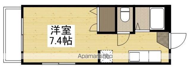 OKANOⅡ(ワンルーム/2階)の間取り写真