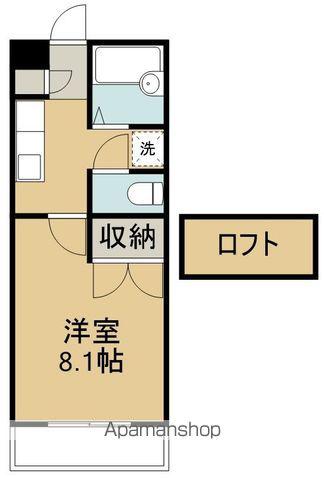 プリベール仙台21(1K/2階)の間取り写真