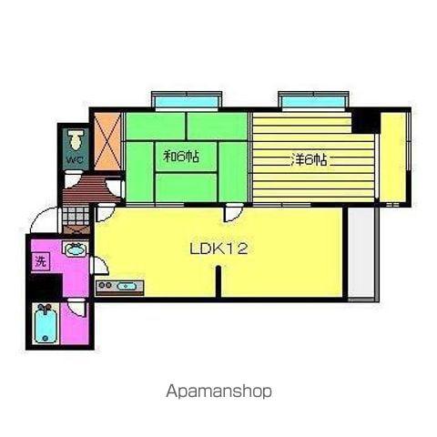 PERTH MANSION(2LDK/6階)の間取り写真