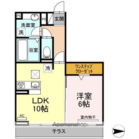 Dーグレイス A(1LDK/1階)の間取り写真