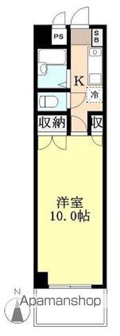 エスポワール(1K/2階)の間取り写真
