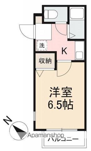 グロリアスハイム(1K/2階)の間取り写真