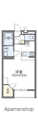 レオパレスHAPPY平和Ⅱ(1K/1階)の間取り写真
