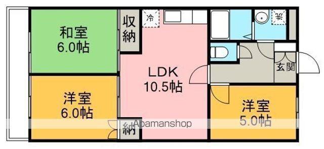 コーポエイト・エイ(3LDK/4階)の間取り写真