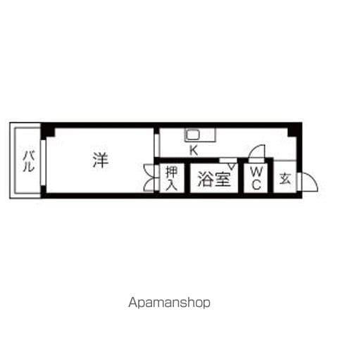 天満小塚ビル(1K/2階)の間取り写真