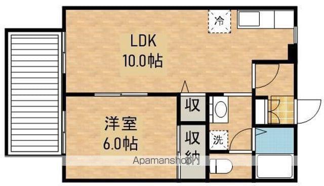フェニックス笠之原(1LDK/1階)の間取り写真