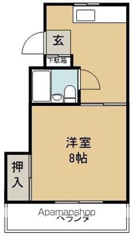 サニーハイツ(1DK/3階)の間取り写真