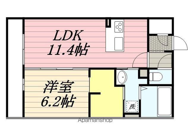 ANFANG神田(1LDK/2階)の間取り写真