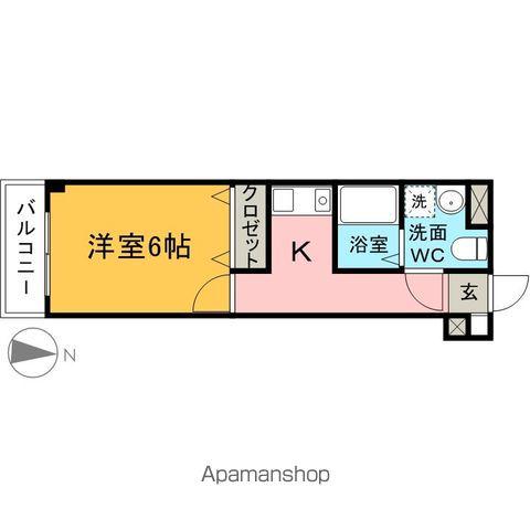 プレール豊岡(1K/1階)の間取り写真