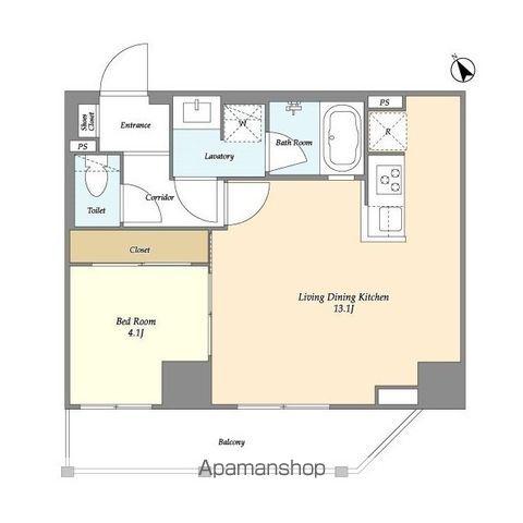 プレール・ドゥーク練馬北町(1LDK/3階)の間取り写真