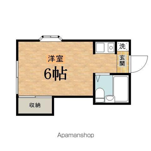 アイランドハイツ(ワンルーム/1階)の間取り写真