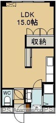 プチシャトウ(ワンルーム/2階)の間取り写真