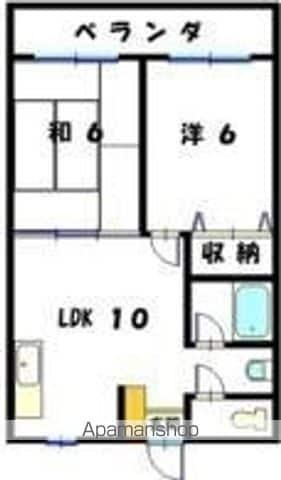 パレスユニバース(2LDK/3階)の間取り写真