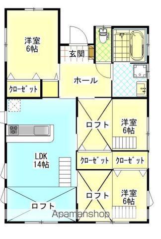 日豊本線 南宮崎駅 徒歩20分 1階建 築4年(3LDK)の間取り写真