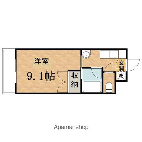 ラヴィーヌ日野(1K/2階)の間取り写真