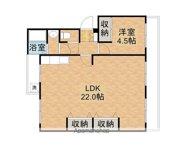 野崎マンション(1LDK/3階)の間取り写真