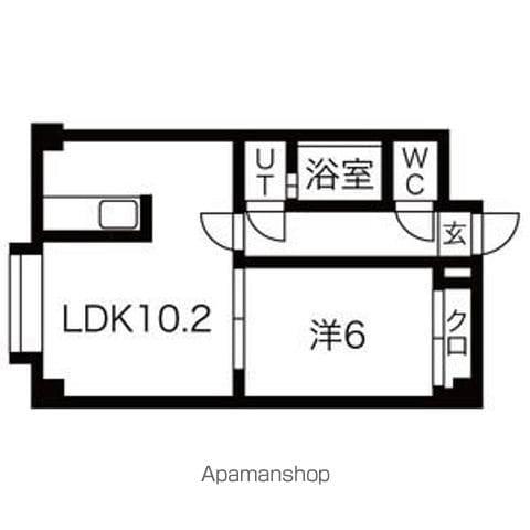 セレーナ南郷(1LDK/3階)の間取り写真