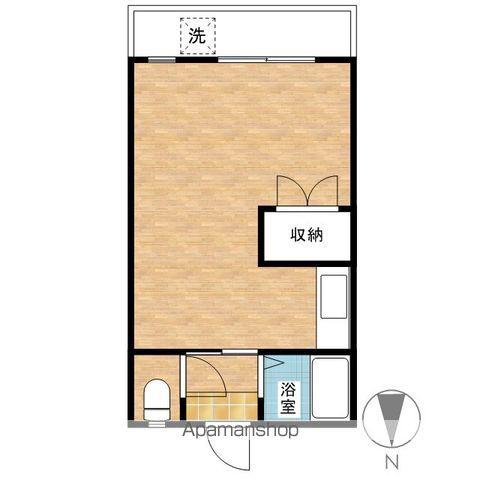 メゾンドU(ワンルーム/3階)の間取り写真