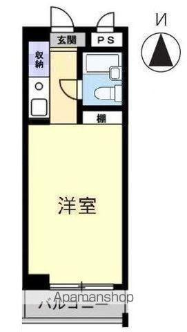 アルファ二番町(ワンルーム/5階)の間取り写真