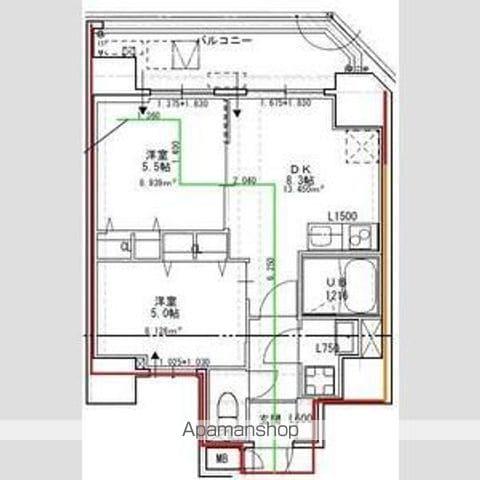 S-RESIDENCE 文京小石川(2DK/9階)の間取り写真