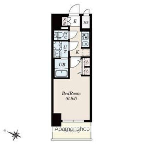 S-RESIDENCE熱田一番(1K/11階)の間取り写真