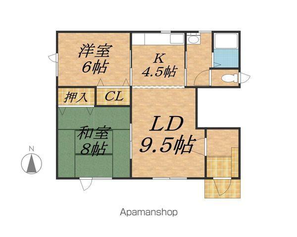 KIマンション(2LDK)の間取り写真