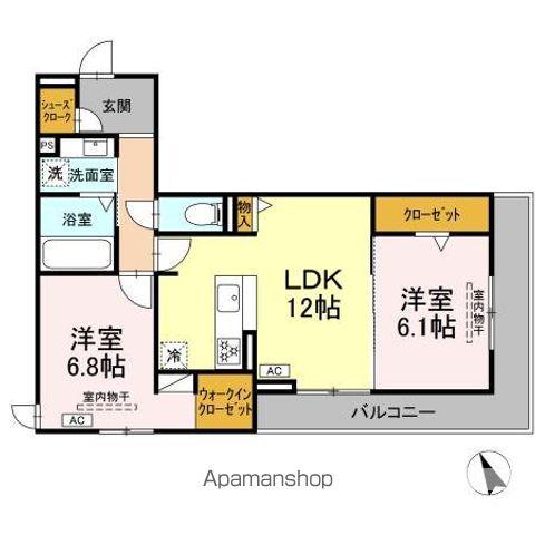 プラム86(2LDK/3階)の間取り写真