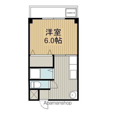 シャルル四条畷駅前(1K/3階)の間取り写真