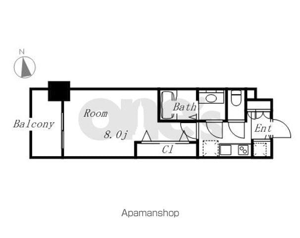 プレサンスジェネ葵(1K/5階)の間取り写真