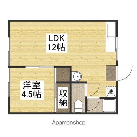 コーポひばり(1LDK/1階)の間取り写真