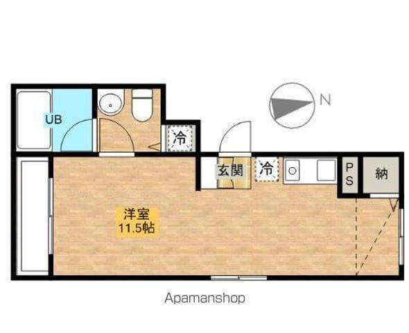 サザンタチエイ(ワンルーム/3階)の間取り写真