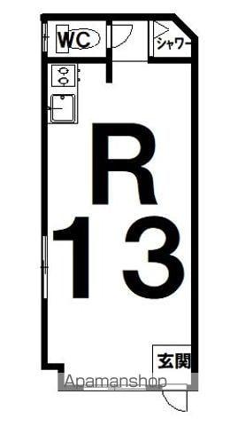 西23条南1丁目35 (ワンルーム/1階)の間取り写真