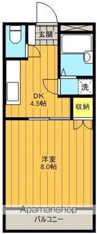 エクセル長者(1DK/3階)の間取り写真